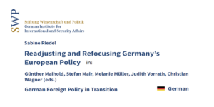 S. Riedel 2021 2 German European policy